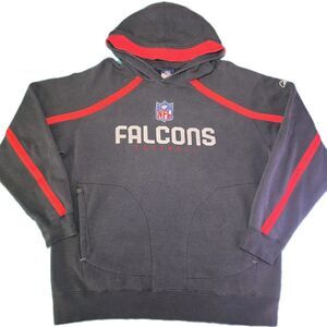 Vintage Reebok NFL Atlanta Falcons Authentic Sideline XL Hoodie Distressed